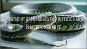 treatment approaches for infected and emaciated snakes