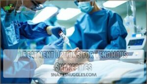 treatment options for venomous snakebites