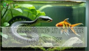 troubleshooting: my pet snake won't eat fish