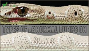 types of abnormal bumps on snakes