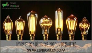 types of bulbs for lighting