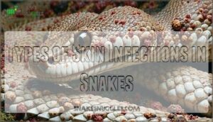 types of skin infections in snakes
