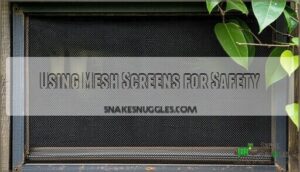 using mesh screens for safety