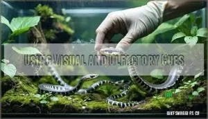 using visual and olfactory cues using visual and olfactory cues