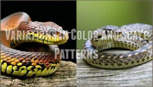 variations in color and scale patterns