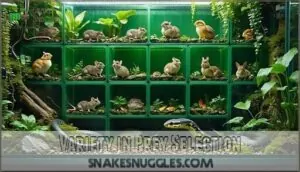 variety in prey selection variety in prey selection