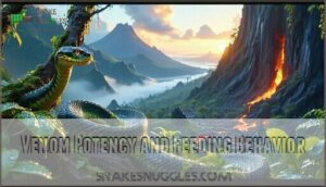 venom potency and feeding behavior