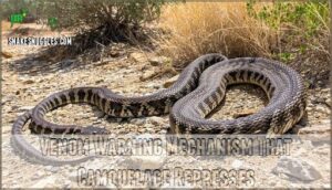 venom warning mechanism that camouflage represses