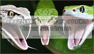 venomous snake fang types differences
