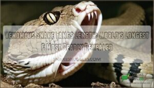 venomous snake fangs length