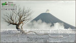 volcanic ash deposition and trophic disruption