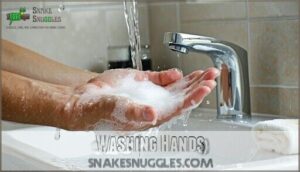 washing hands