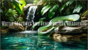 water features and temperature gradients