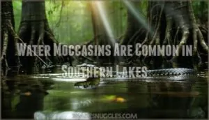water moccasins are common in southern lakes water moccasins are common in southern lakes