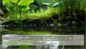 water sources and proximity