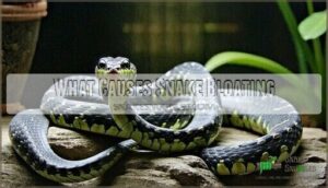 what causes snake bloating
