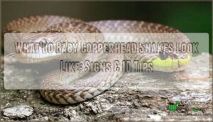 what do baby copperhead snakes look like