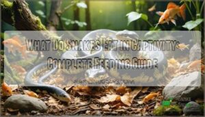 what do snakes eat in captivity