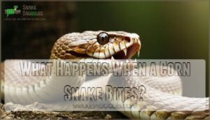 what happens when a corn snake bites