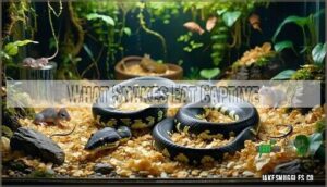 what snakes eat captive