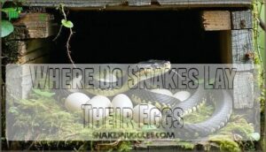 where do snakes lay their eggs
