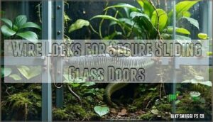 wire locks for secure sliding glass doors