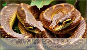 yellow and brown morphs