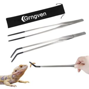 2PCS Stainless Steel Reptile Feeding B0F32P5T2K
