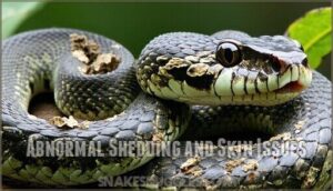 abnormal shedding and skin issues