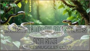 adjusting depth for species and size
