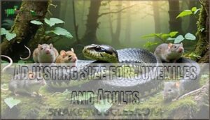 adjusting size for juveniles and adults