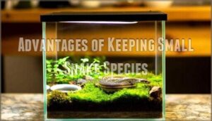 advantages of keeping small snake species