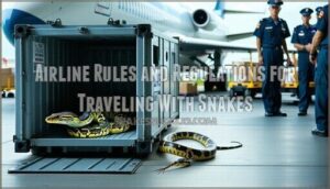 airline rules and regulations for traveling with snakes