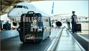 airline rules for traveling with a pet snake