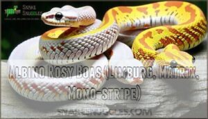 albino rosy boas (limburg, matrix, mono-stripe)