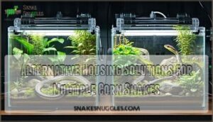 alternative housing solutions for multiple corn snakes