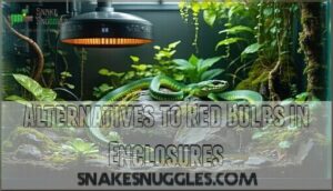 alternatives to red bulbs in enclosures