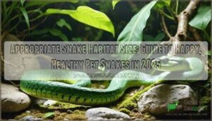 appropriate snake habitat size