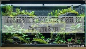 appropriate tank size based on age and size