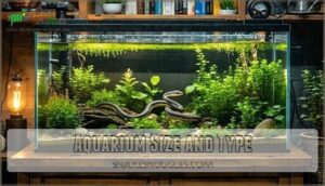 aquarium size and type