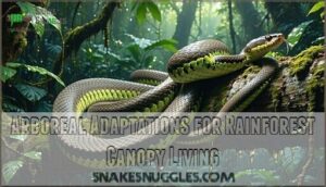 arboreal adaptations for rainforest canopy living