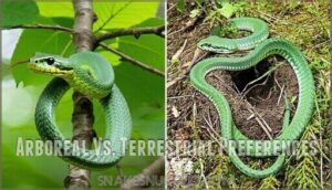 arboreal vs. terrestrial preferences