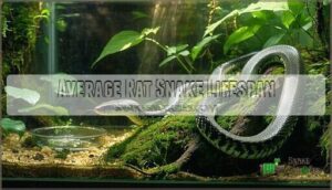 average rat snake lifespan