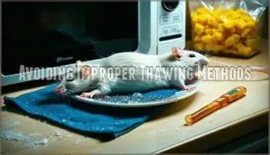 avoiding improper thawing methods