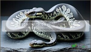 axanthic carpet pythons