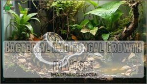 bacterial and fungal growth in waste