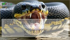 ball python bite force and strength