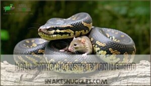 ball python constriction method