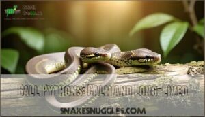 ball pythons: calm and long-lived