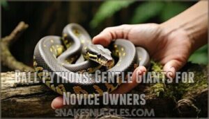 ball pythons: gentle giants for novice owners